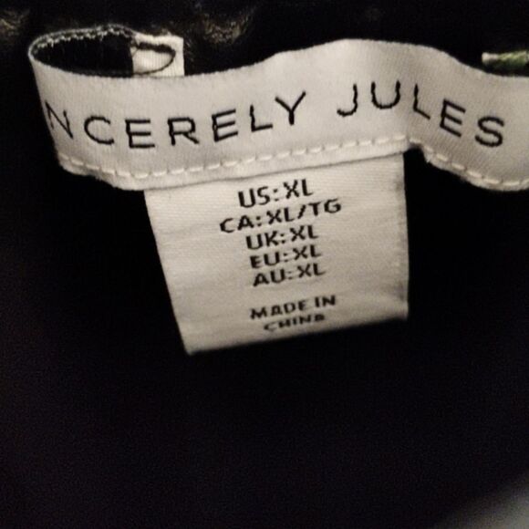 Sincerely Jules Faux Leather Pleated Maxi Dress Size XL - Picture 4 of 5